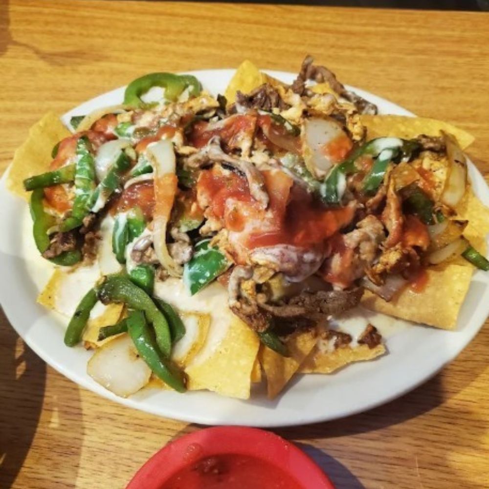 Mexican entree plate from Dos Molinos in Kokomo